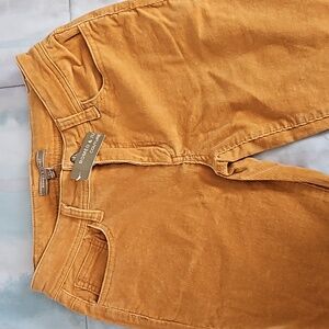 NWT Romeo & Juliet Couture Mustard Corduroy Skinny Pants Size 27
